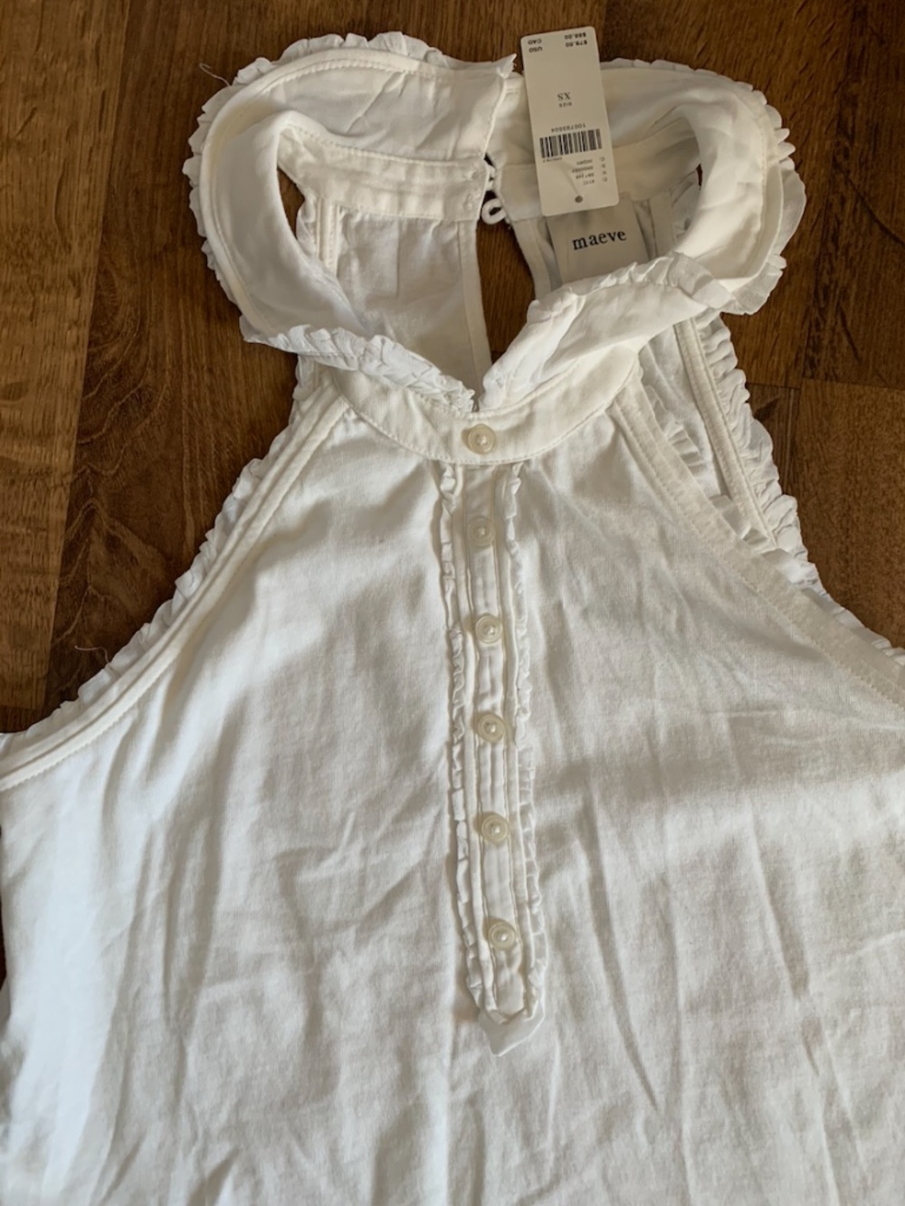 🆕 Maeve Collared Halter Ruffled Tunic - Picture 6 of 12